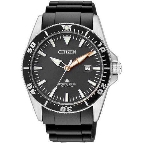 Image of mat rustfri stål Promaster quartz med Eco-Drive Herre ur fra Citizen